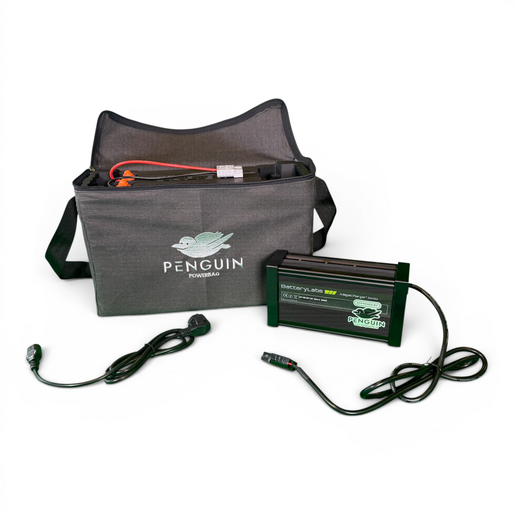 Penguin Powerbag 48V 53 Ah met lader (10A) en laadkabel maar zonder motorkabel