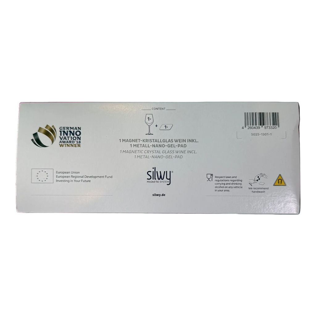 1 x Silwy Magnetisch wijnglas (klein - 250 ml)